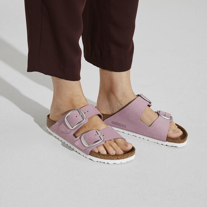 Arizona Birkenstock Big Prackou Nubuck Kozene Damske Nachový | SK 66NWY